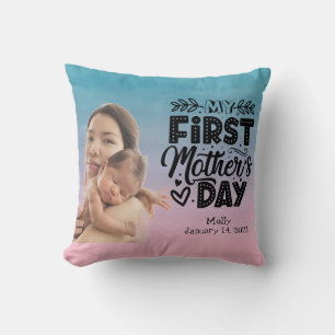My First Mother's Day Custom Photo  Cushion