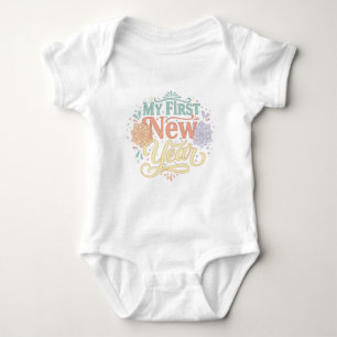 My First New Year 2026 Baby  Cute New Year outfit Baby Bodysuit