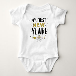 My First New Year Baby Bodysuit