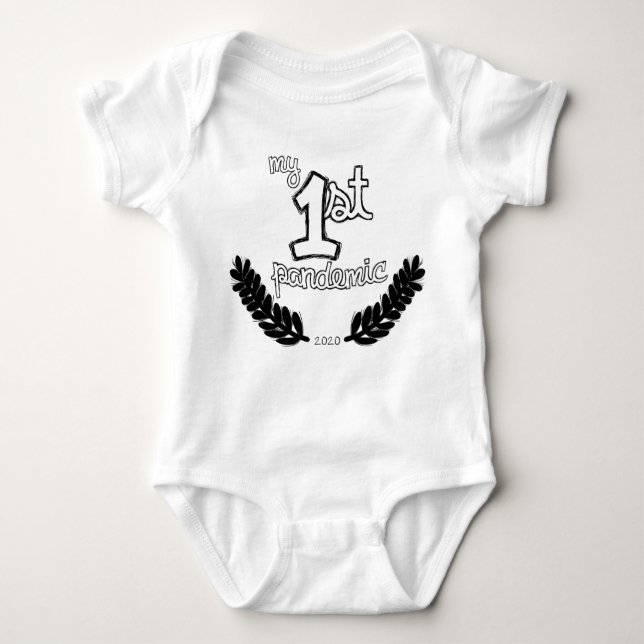 My First Pandemic One-piece Baby Bodysuit (Front)