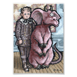 My First Pet #6 - Surreal Odd Goth Creature Photo Print