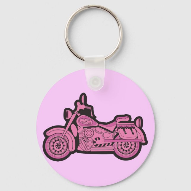 My First Pink Motorcycle Key Ring (Front)