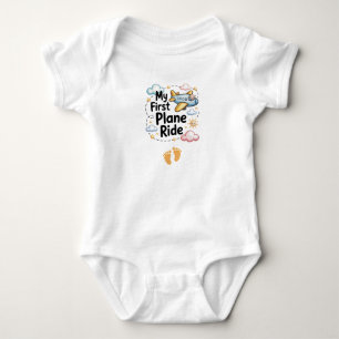 My First Plane Ride, Aeroplane Trip Outfit, Baby Bodysuit