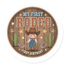 My First Rodeo Baby Sticker