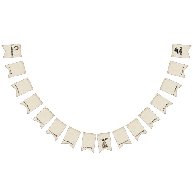 My First Rodeo Bunting Banner Monthly Milestones (All)