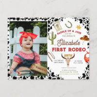 My First Rodeo Cowboy  photo 1st Birthday