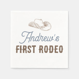 My First Rodeo Personalised Birthday Napkin