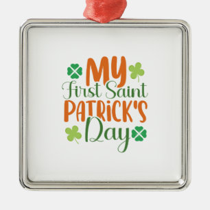 My First Saint Patrick S Day Metal Tree Decoration