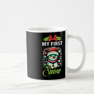 My First Snow Cute Snowman Winter Xmas Christmas Coffee Mug