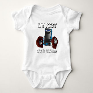 My first sprint car race non-wing baby bodysuit