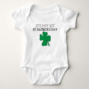 My First St. Patrick’s Day St. Patrick’s Day Graph Baby Bodysuit