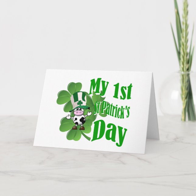 My first St Patrick's day Card (Front)
