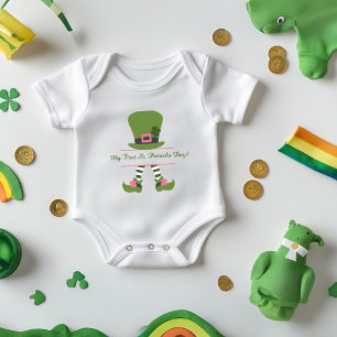 "My First St. Patrick's Day" Custom for Girls Baby Bodysuit