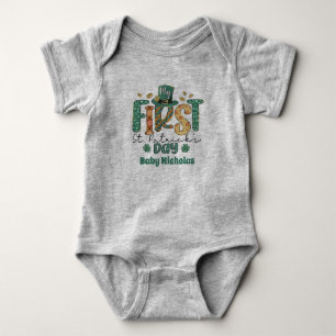 My First St Patricks day Fun Baby Gift Irish Clove Bodysuit
