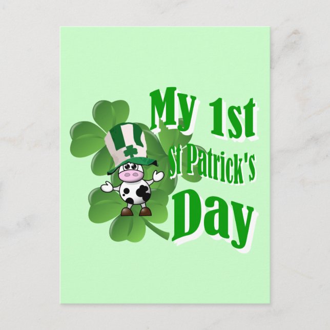 My first St Patrick's day Postcard (Front)