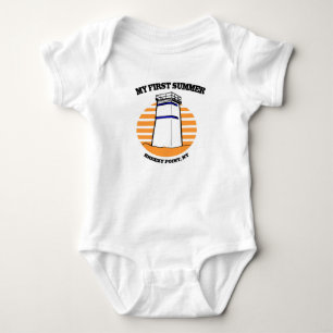 My First Summer Breezy Point, New York Baby Bodysuit