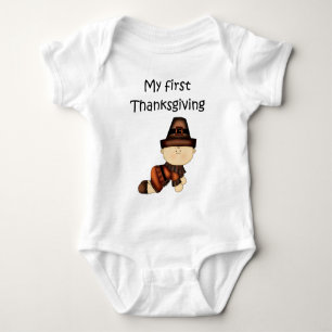 My First Thanksgiving Boy #2 *Creeper* Baby Bodysuit