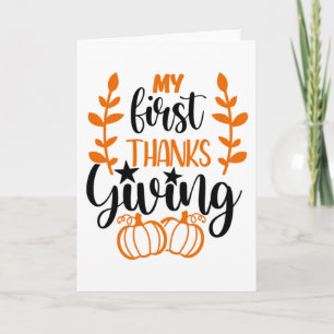 My First Thanksgiving Card
