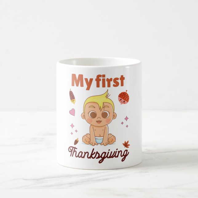 My first Thanksgiving Coffee Mug (Center)