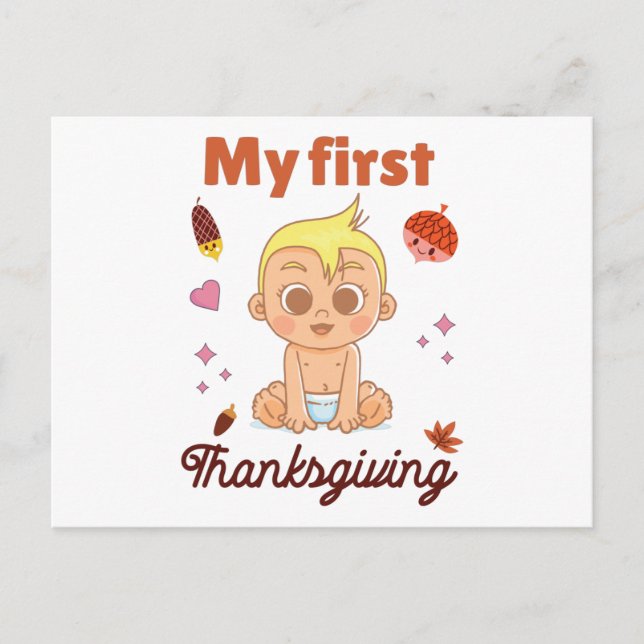 My first Thanksgiving Postcard (Front)