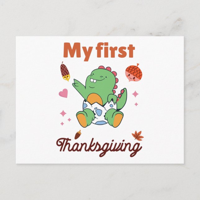 My first Thanksgiving Postcard (Front)