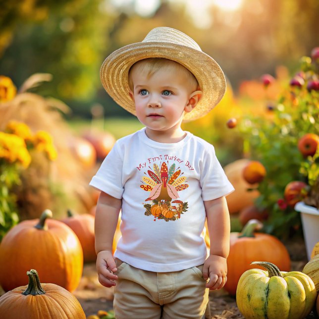 My first Thanksgiving Turkey Day! Baby T-Shirt (Creator Uploaded)