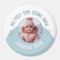 My first time seeing snow custom photo and year ma