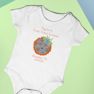 My First Total Eclipse Personalised Name City Baby Bodysuit