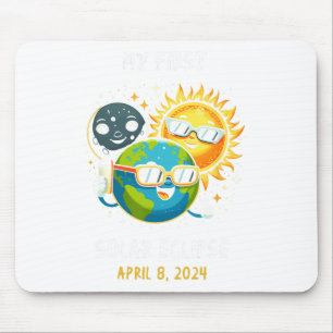 My First Total Solar Eclipse April 8th 2024 Toddle Mouse Pad