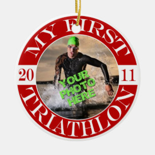 My First Triathlon - 2011 Ceramic Tree Decoration