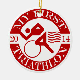 My First Triathlon Ornament - 2014