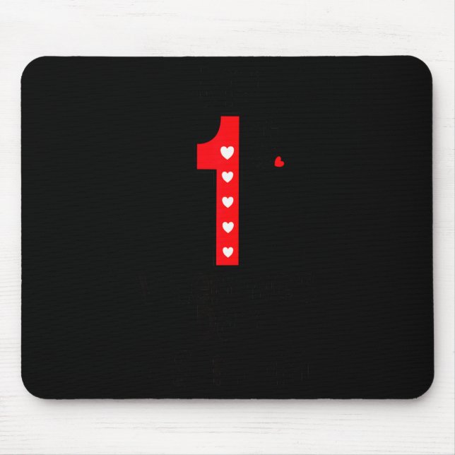 My First Valentines Day As Mom  Mouse Pad (Front)