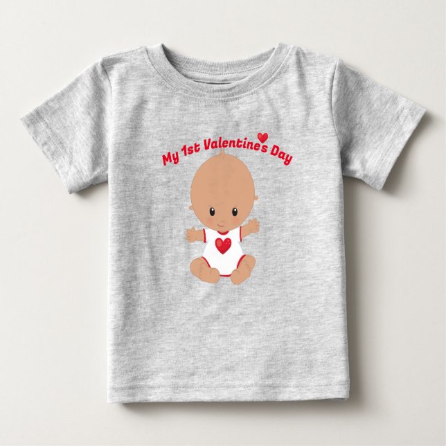 My First Valentines Day  Baby T-Shirt (Front)