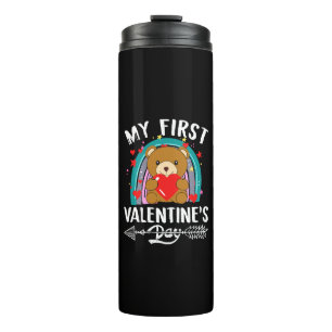 my first valentine's day thermal tumbler