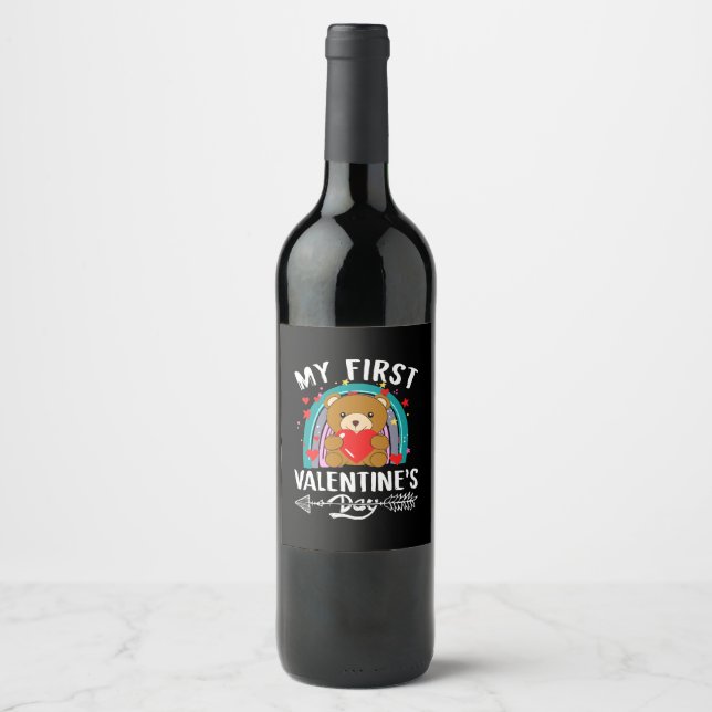 my first valentine's day wine label (Front)