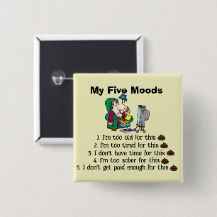 My Five Moods Button