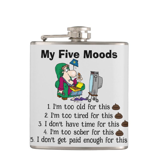 My Five Moods Flask (Front)
