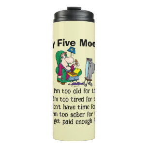 My Five Moods Thermal Tumbler