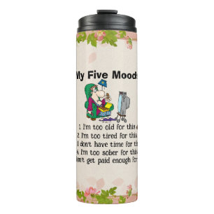 My Five Moods Thermal Tumbler