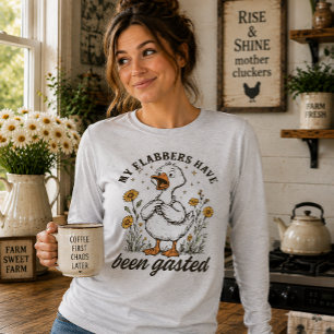 My Flabbers Have Been Gasted Cute Duck T-Shirt