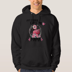 My Flock Call Me Mama Flamingo Love Mother's Day M Hoodie