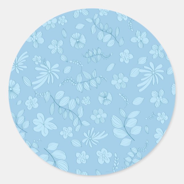 My Flower Design 7 Classic Round Sticker (Front)