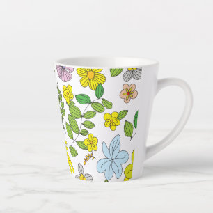 My Flower Design Latte Mug