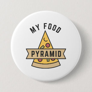 My Food Pyramid 7.5 Cm Round Badge