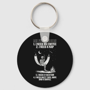 My Four Moods Halloween Costume Skeleton Drinking  Key Ring