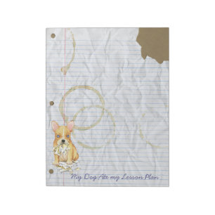 My French Bulldog Ate My Lesson Plan Notepad