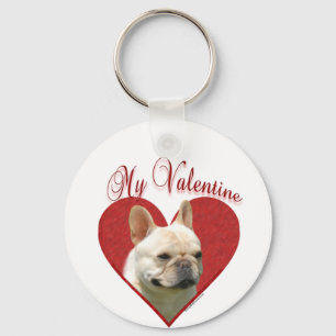 My Frenchie Valentine Key Ring
