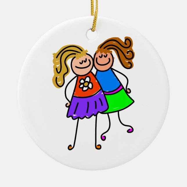 My Friend Ceramic Tree Decoration (Front)