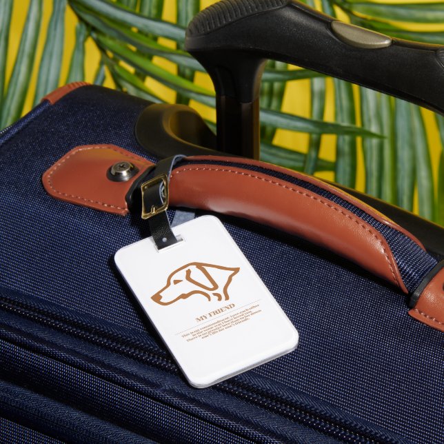 My friend luggage tag (Front Insitu 1)