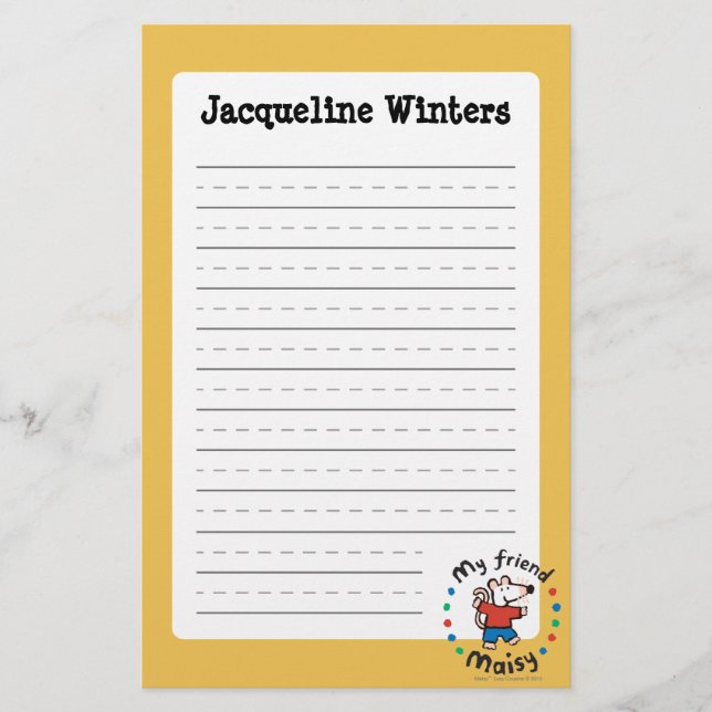 My Friend Maisy Colourful Circle Design Stationery (Front)